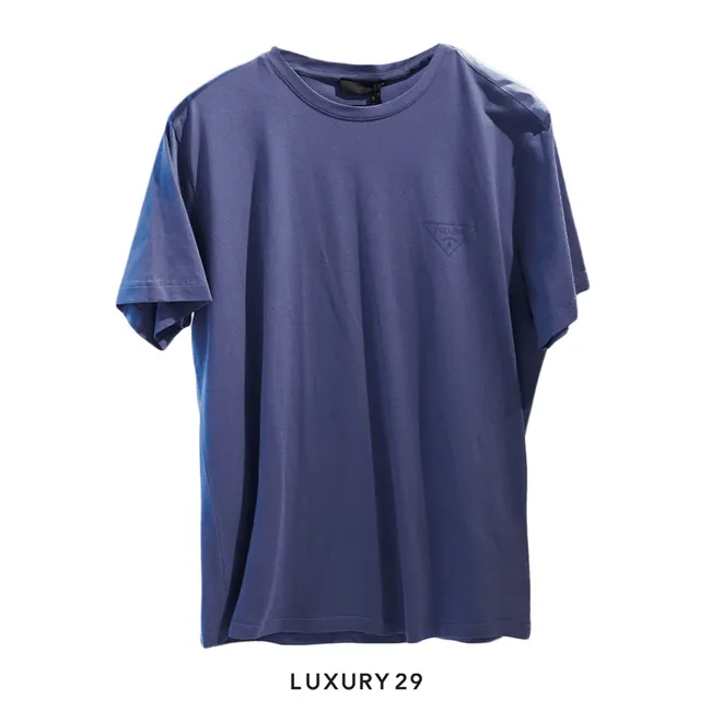 Prada Girocollo M/C Cotone STR+RE-NYLON PIUMA AVIAZIONE