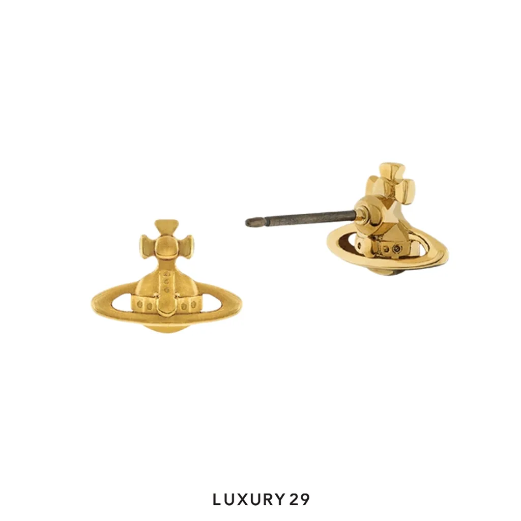 Vivienne Westwood Lorelei Stud Earrings Gold(Free Size, Gold)