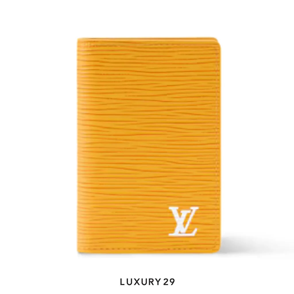 Louis Vuitton LV Pocket Organizer Wallet Jaune Mat Yellow(Small, Yellow)