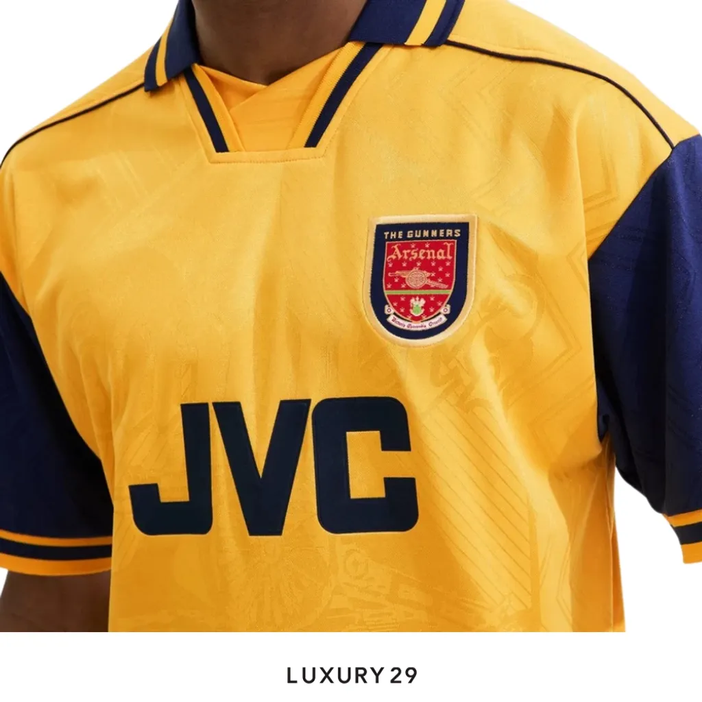 Arsenal Classics Retro 1997 Away Shirt Yellow(M, Yellow)