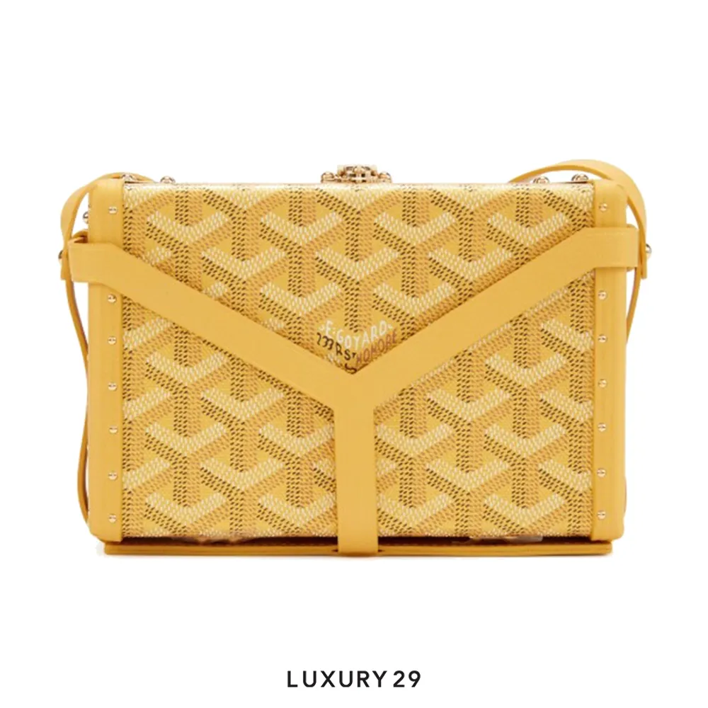 Goyard Minaudiere Trunk Bag Gold(Small, Gold)