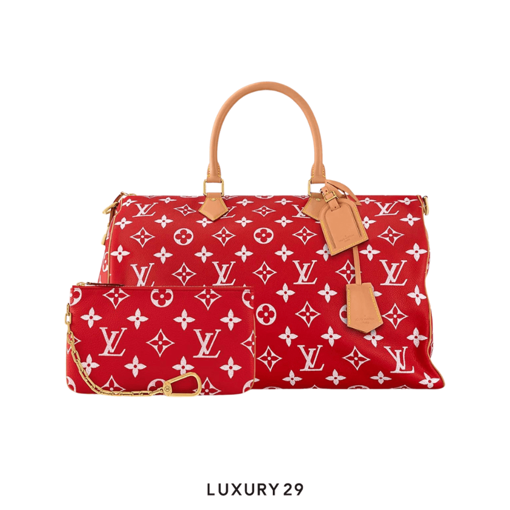 Louis Vuitton LV Speedy P9 Bandouliere 50(Maxi, Red)
