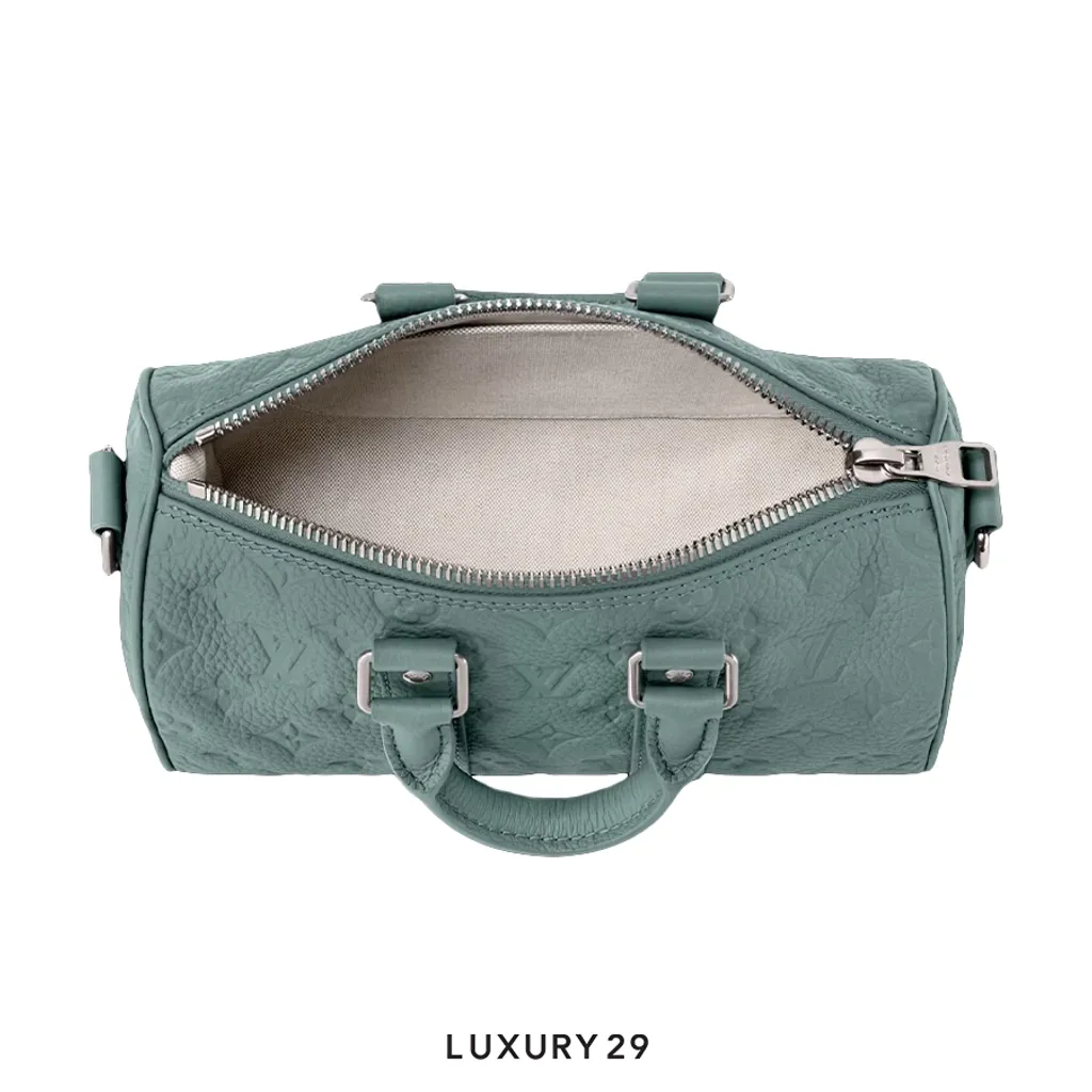 Louis Vuitton LV Keepall Bandouliere 25 Vert deau(Small, Blue)