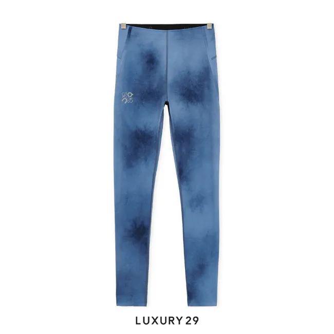 On x Loewe Active tights in technical jersey Blue/Multicolor