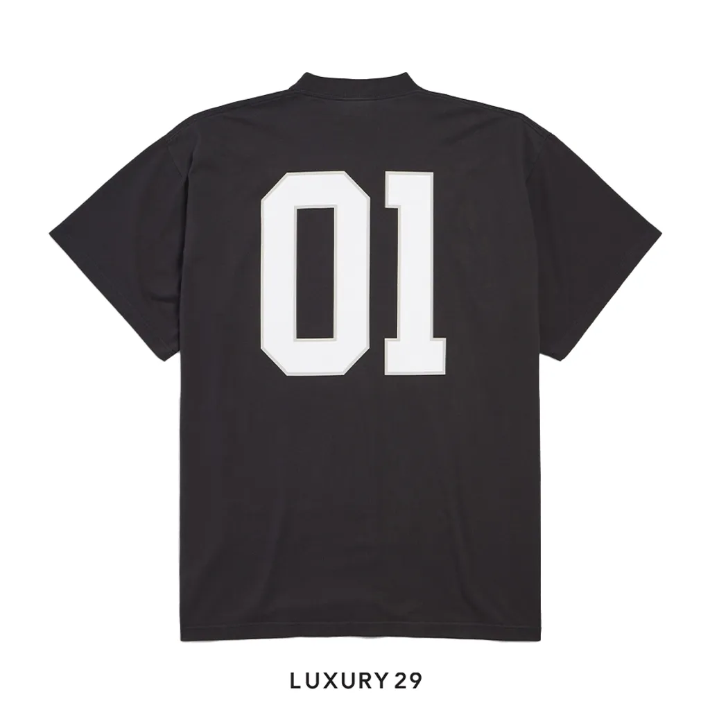 Balenciaga Men's Basketball Series - Oversized T-shirt in Black(S, Black)