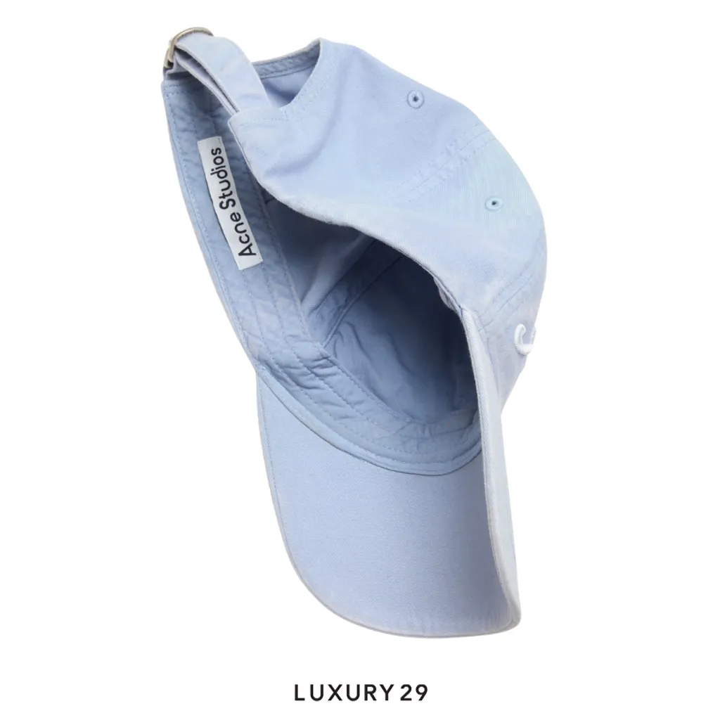 Acne Studios Embroidered logo cap Blue(Free Size, Blue)