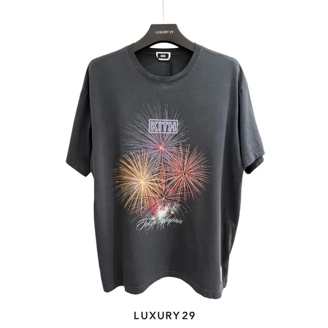 Kith Tokyo Hanabi fire works vintage tee