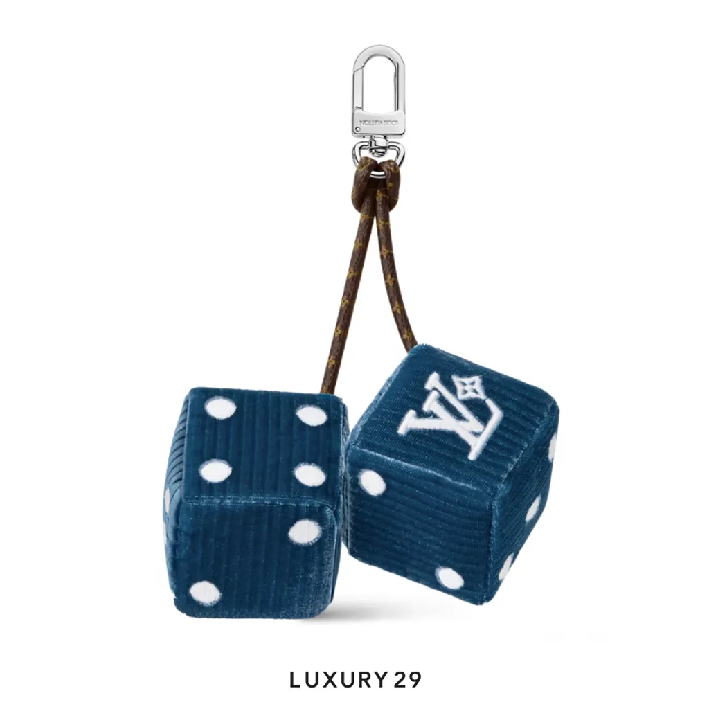 Louis Vuitton LV Lucky Dice bag charm Blue(Mini, Blue)