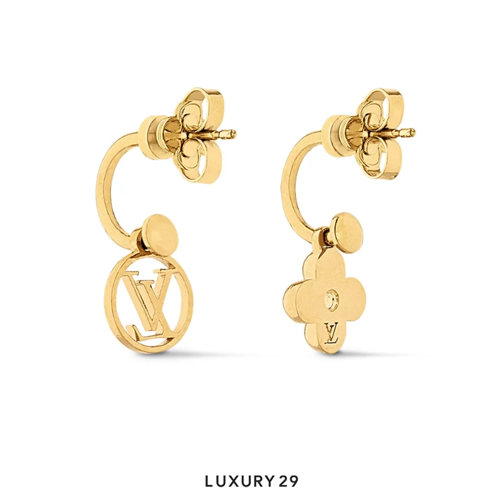 Louis Vuitton LV Icon Blooming Earrings Gold(Free Size, Gold)