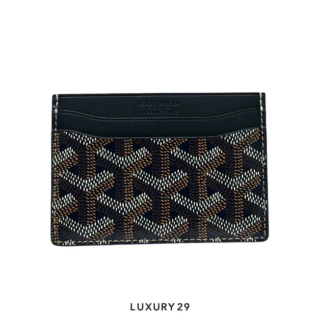 Goyard Saint-Sulpice Card Wallet Navy Blue
