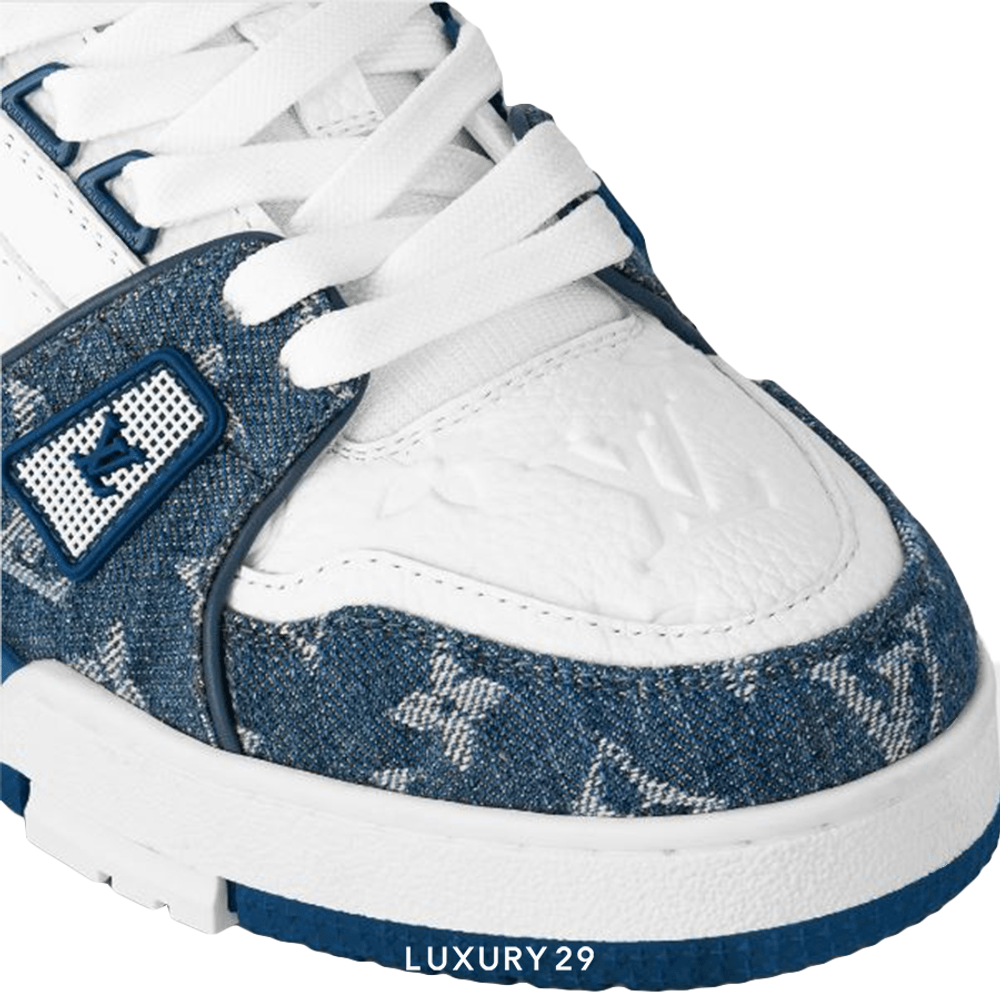 Louis Vuitton LV Trainer Sneaker Blue(M)(42.5, Blue)