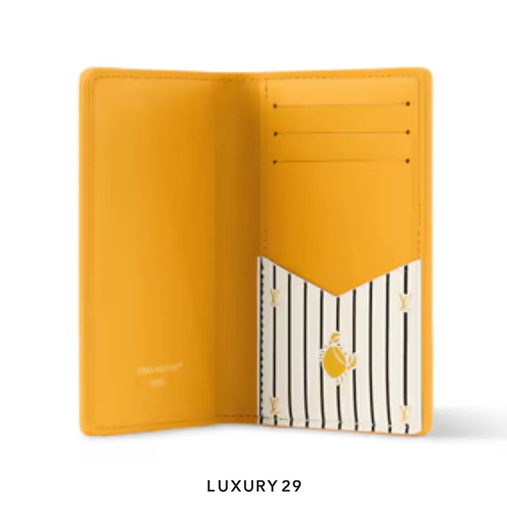 Louis Vuitton LV Pocket Organizer Wallet Jaune Mat Yellow(Small, Yellow)