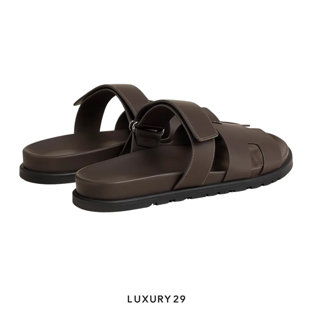 Hermes Chypre sandal Veau Ecorce(45, Brown)