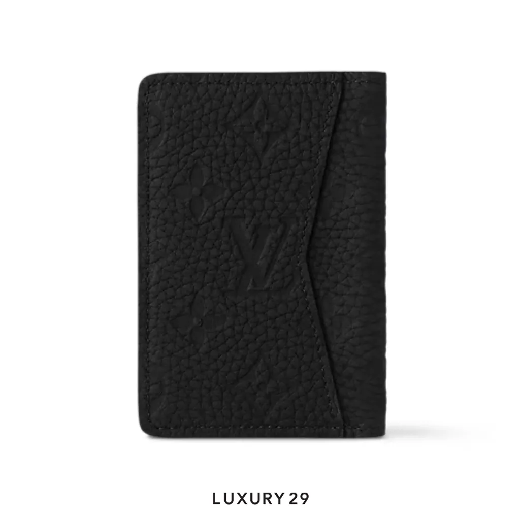 Louis Vuitton LV Pocket Organizer Wallet Black(Small, Black)