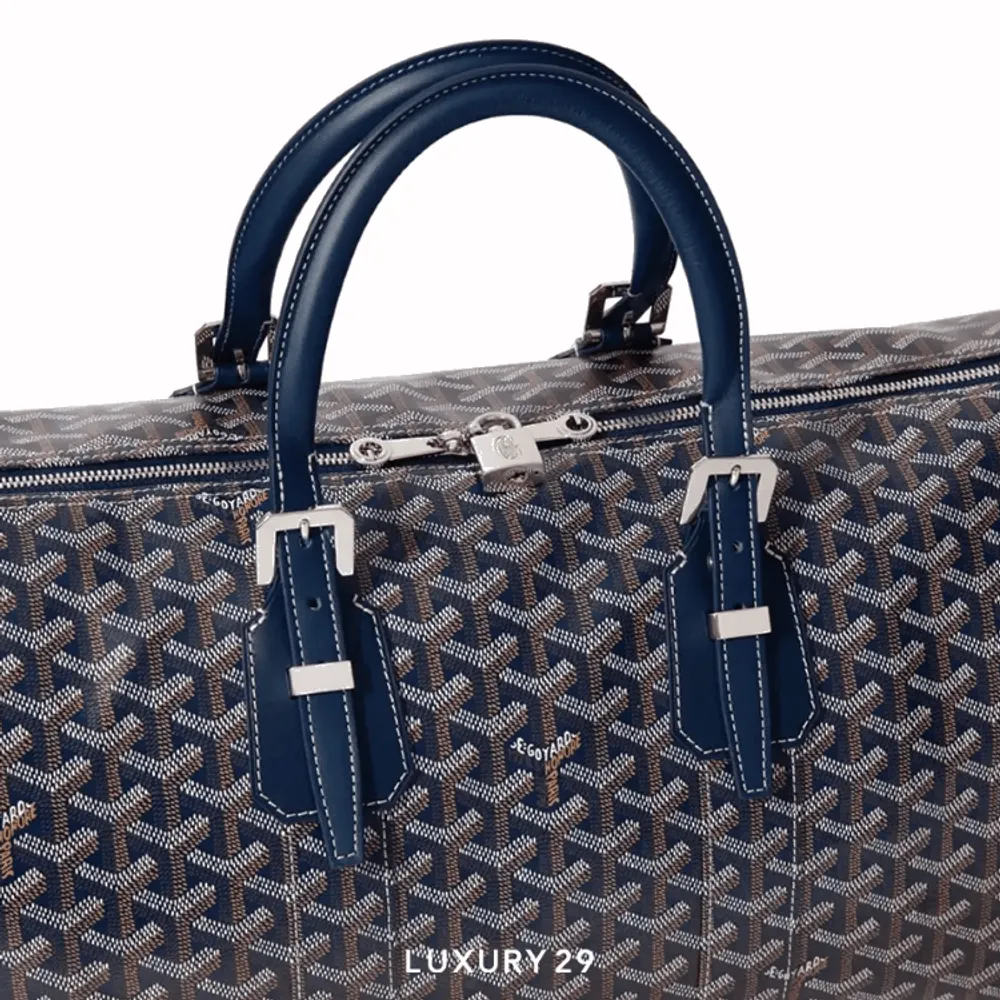 Goyard Boston 50 bag Navy Blue(Medium, Blue)