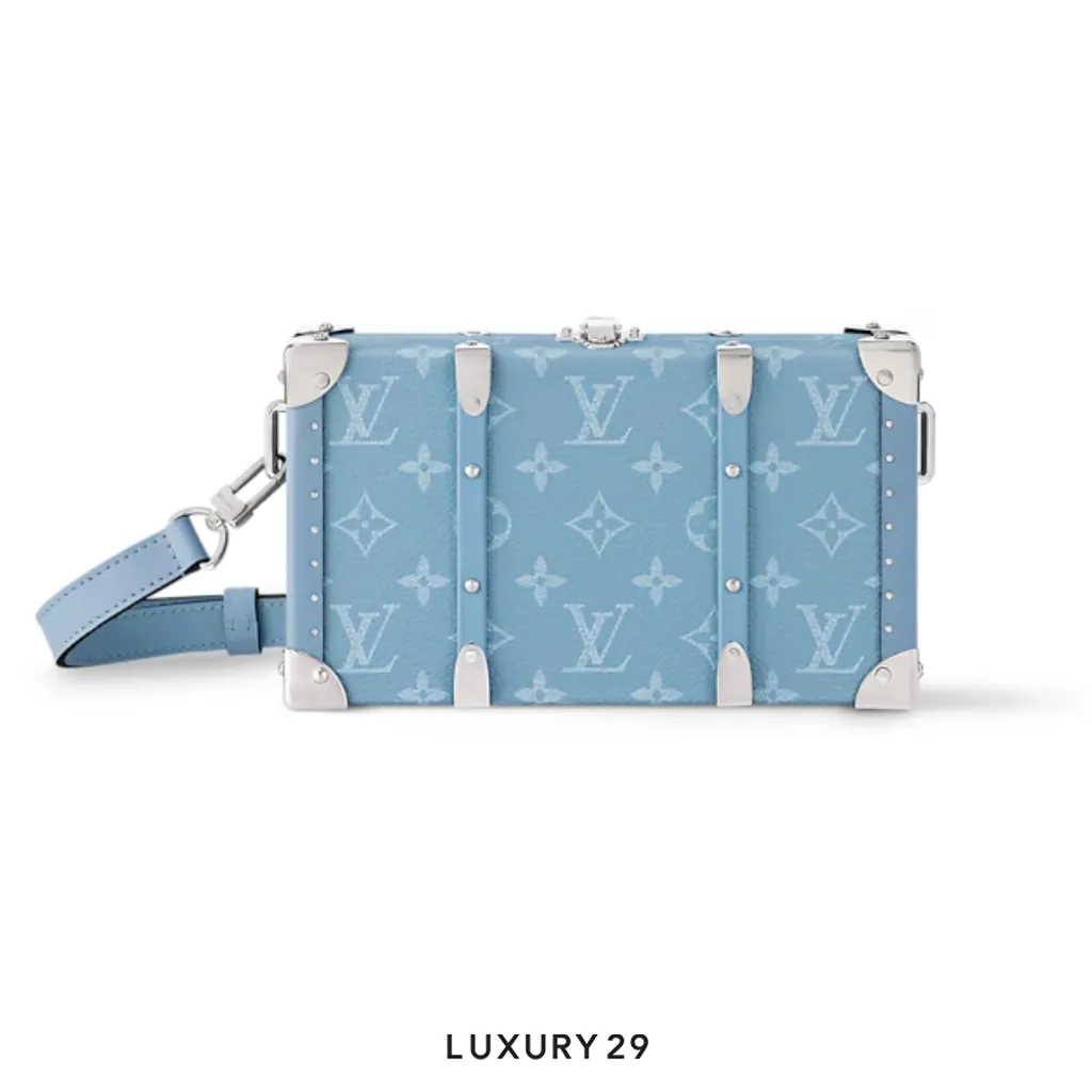 Louis Vuitton LV Taigarama Wallet Trunk Blue(Small, Blue)