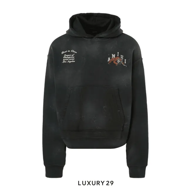 Amiri Vintage Tiger Varsity Hoodie 'Black'