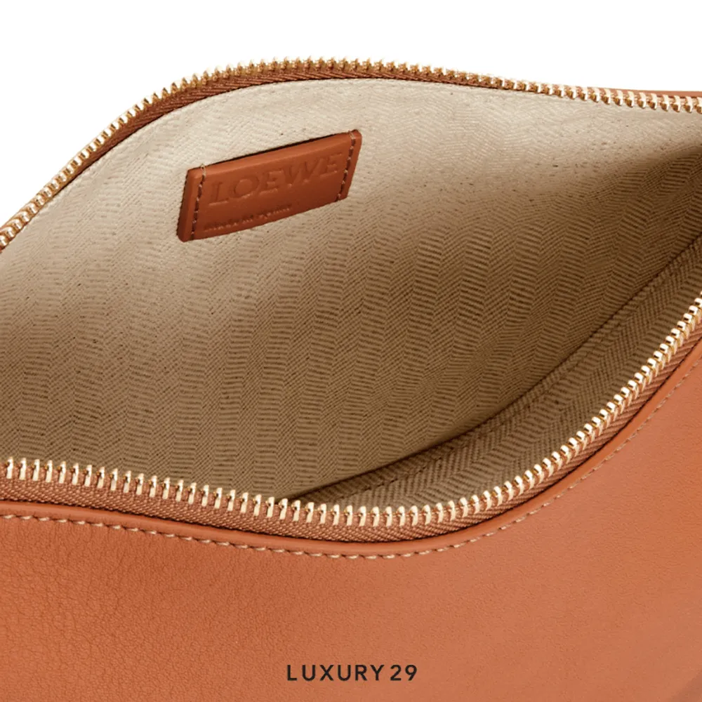 Loewe Mini Hammock Hobo Bag in Classic Calfskin Tan(Mini, Brown)