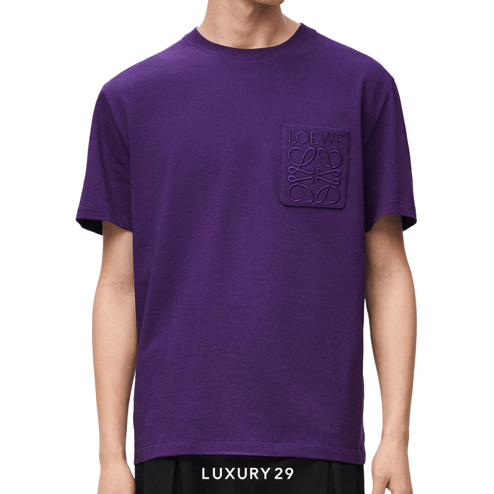 LOEWE☆Tシャツ（コットン）White/Grey/Violet White T - SchaferandweinerShops Tonga - shirt with logo