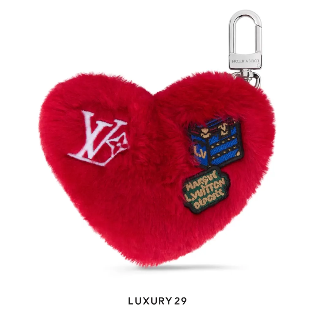 Louis Vuitton LV Lucky Heart Bag Charm Red(Mini, Red)