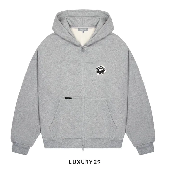 Broken Planet Market Sun Zip Up Grey