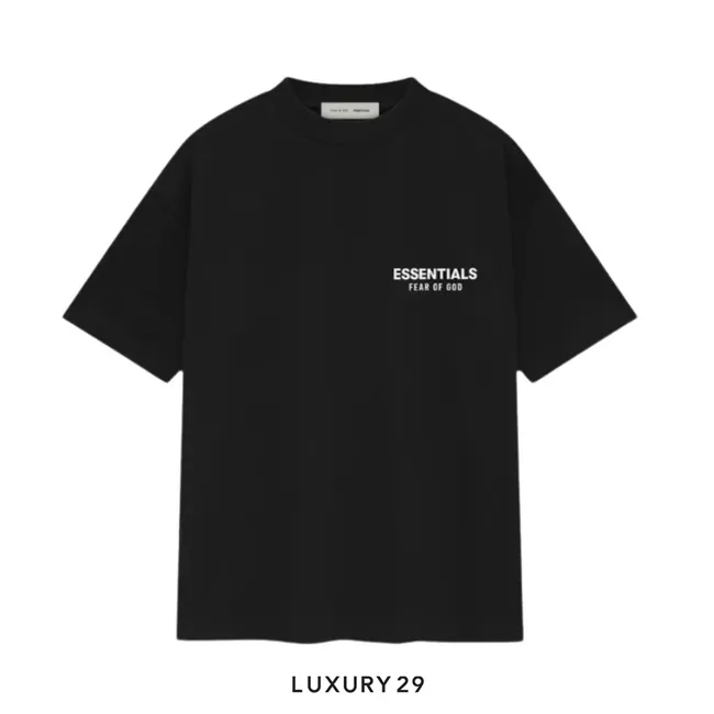 Essentials Fear Of God T-Shirt Jet Black  (SS25)
