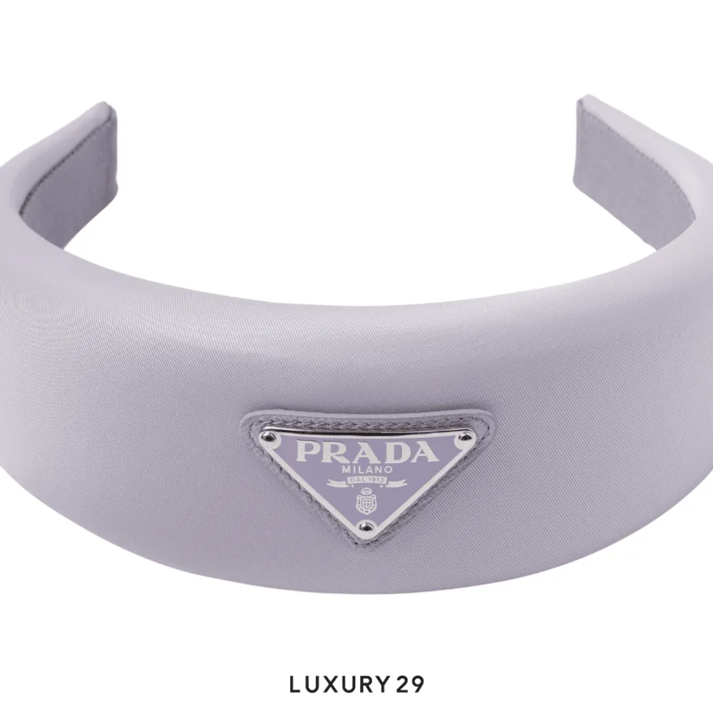 Prada Re-Nylon headband Wisteria(Free Size, Purple)