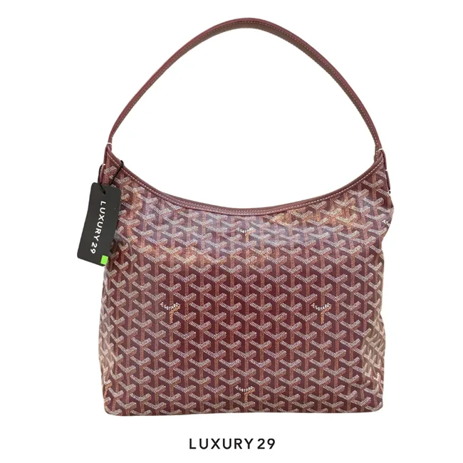 Goyard Boheme Hobo Bag Burgundy