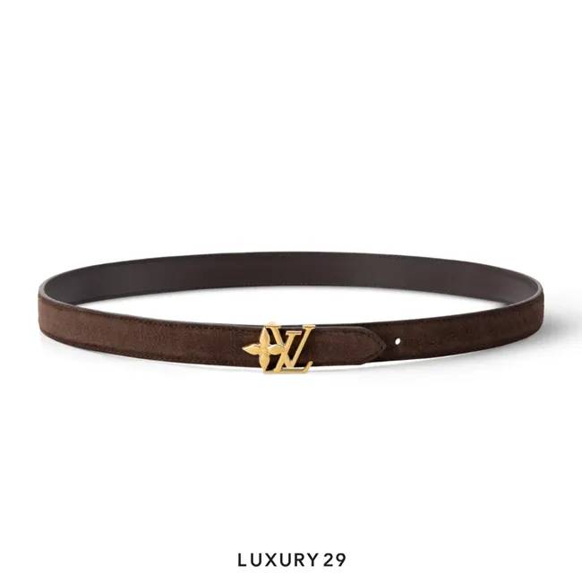Louis Vuitton LV Bloom 20mm Belt Brown