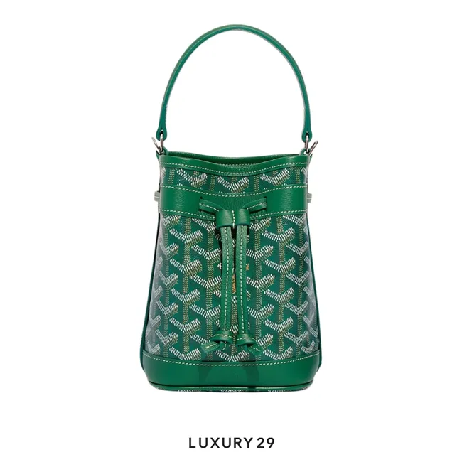 Goyard Petit Flot Mini bucket Bag Green