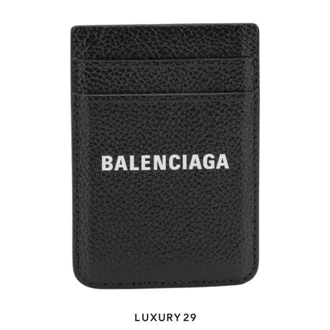 Balenciaga Cash Magnet Card Holder Black