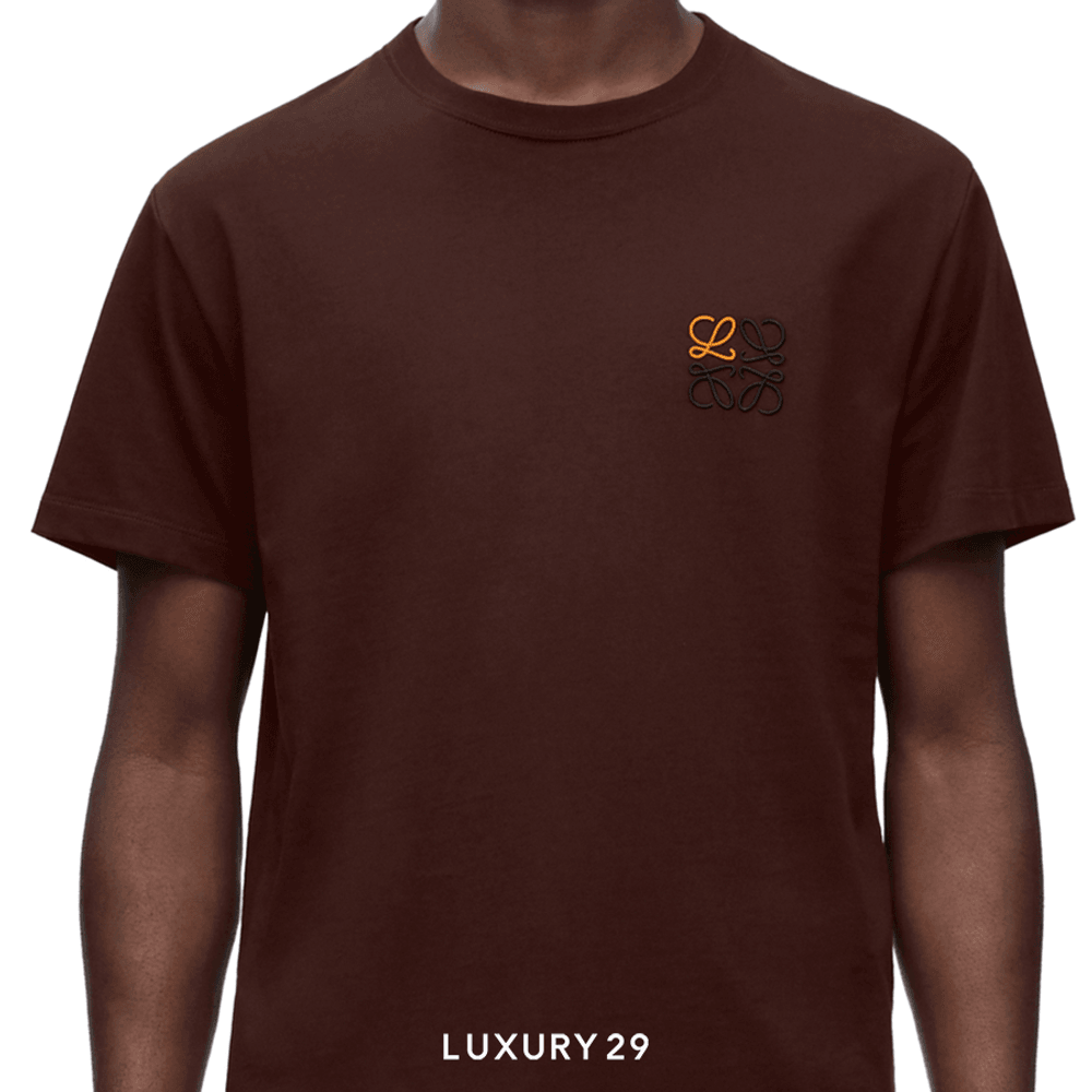 Loewe Regular fit T-shirt in cotton Chocolate Brown(XL, Brown)