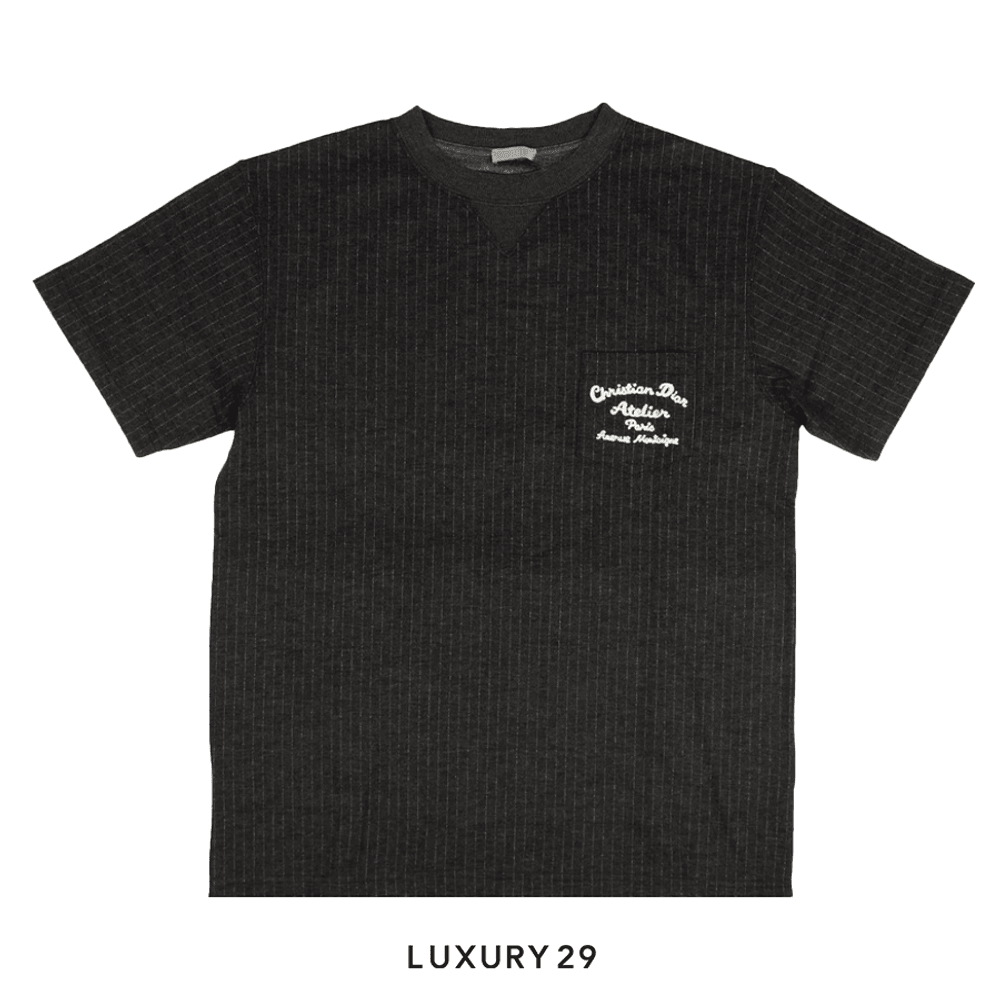 Dior Oversized Atelier T-Shirt Dark Grey(L, Grey)