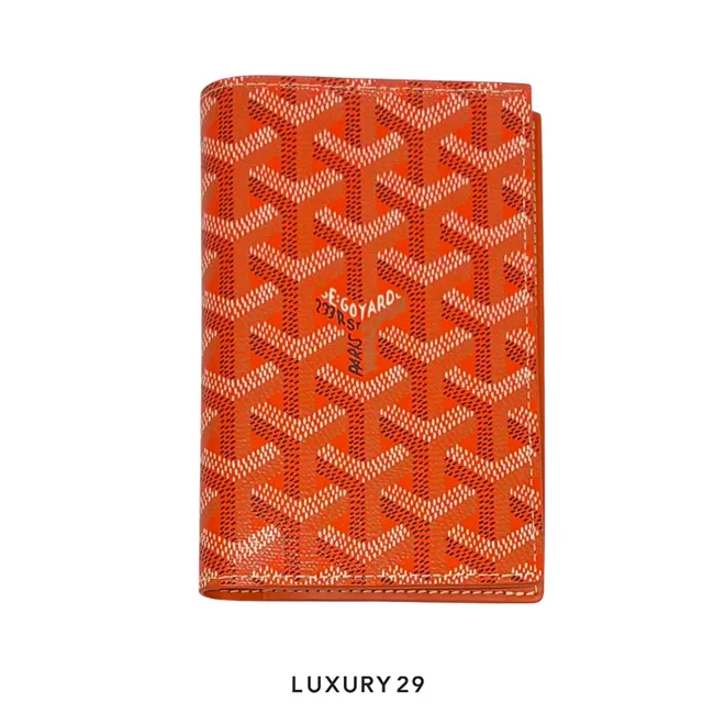 Goyard Grenelle Passport Cover Orange