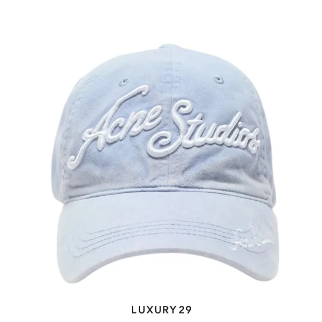 Acne Studios Embroidered logo cap Blue