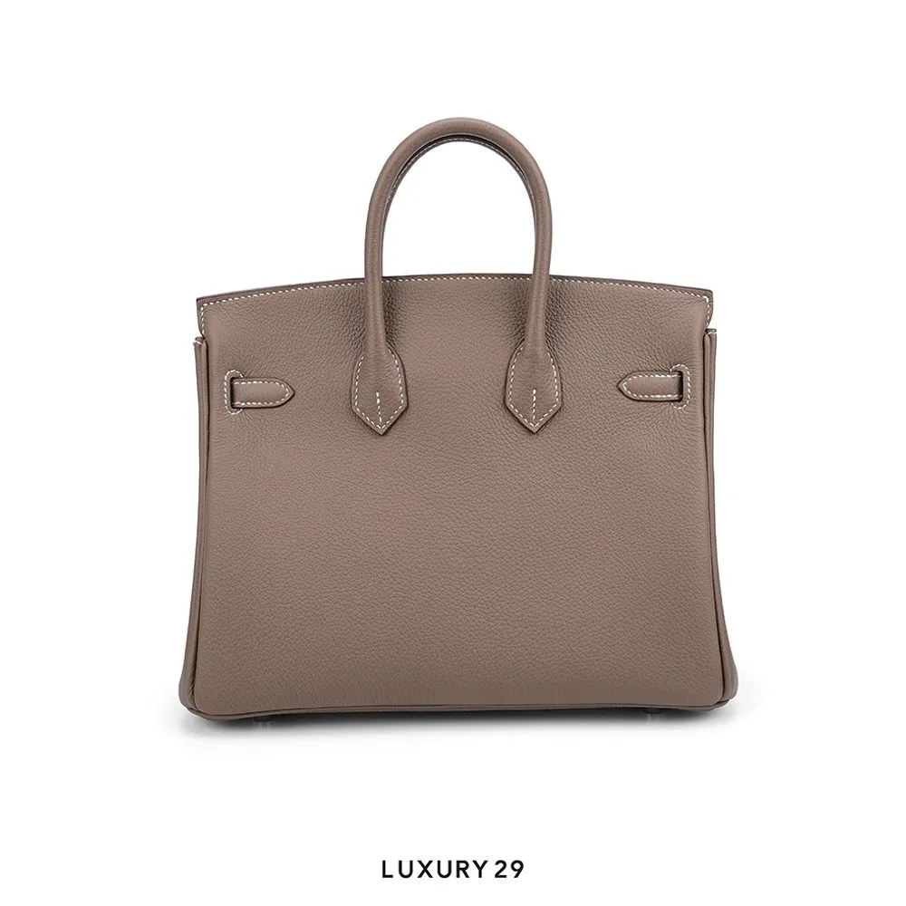 Hermes Kelly depeches 25 Pouch Etoupe(Small, Brown)
