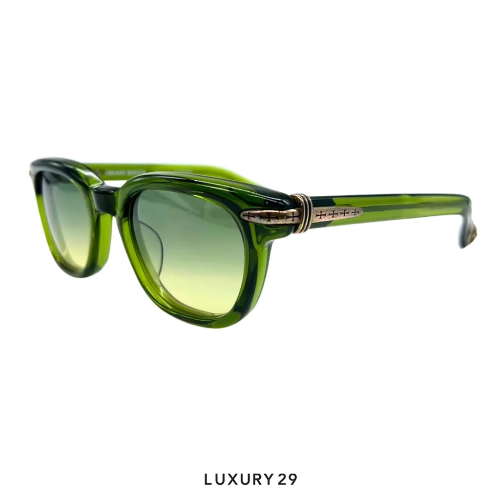 Chrome Hearts 2024 Drippin Sunglasses Green(Free Size, Green)