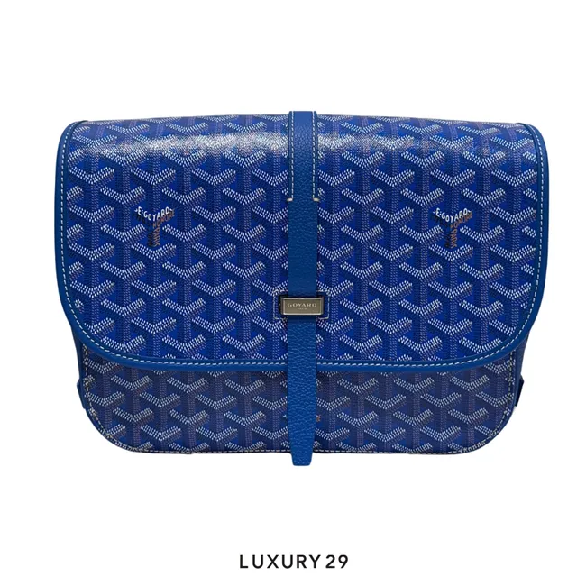 Goyard Belvedere MM Bag Sky Blue