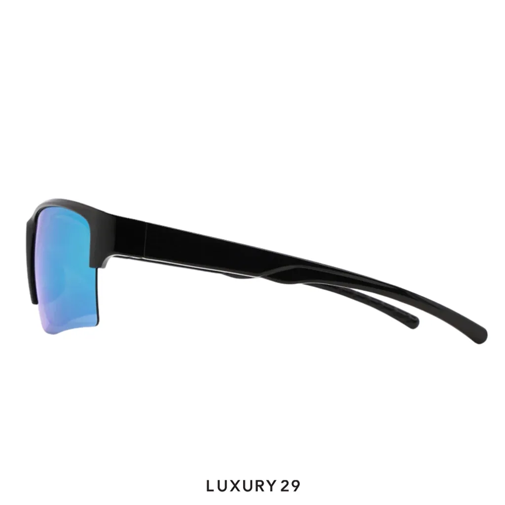 Red Bull Spect Sunglasses Chain-03P smoke with purple-green mirror(Free Size, Green)