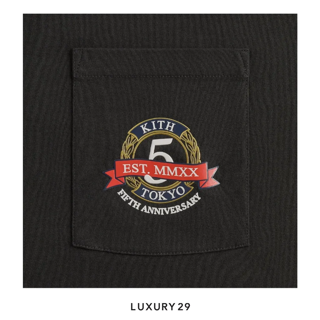 Kith Tokyo 5 Year Anniversary Pocket Tee Black(M, Black)