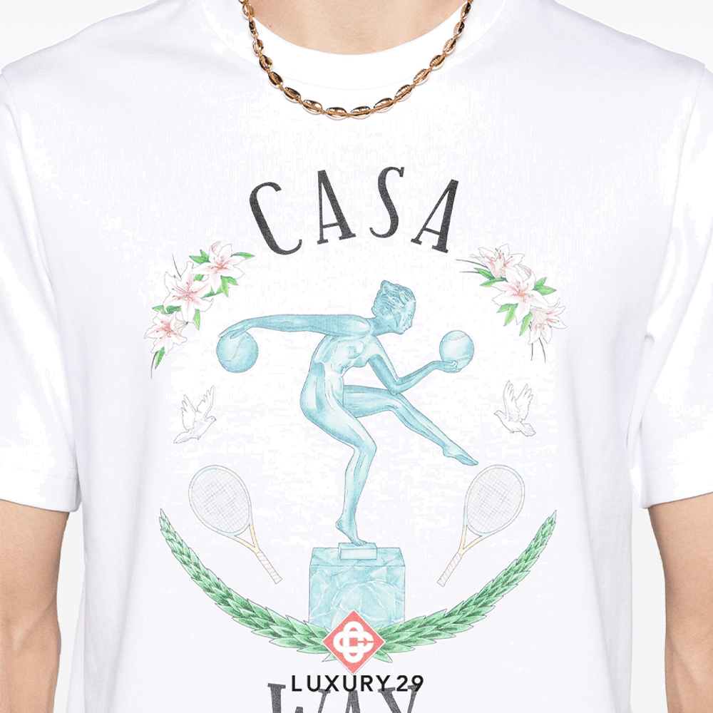 Casablanca Statue En Marbre Tee White