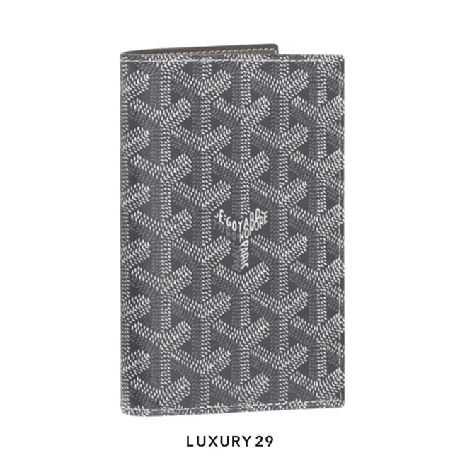 Goyard Grenelle Passport Cover Grey