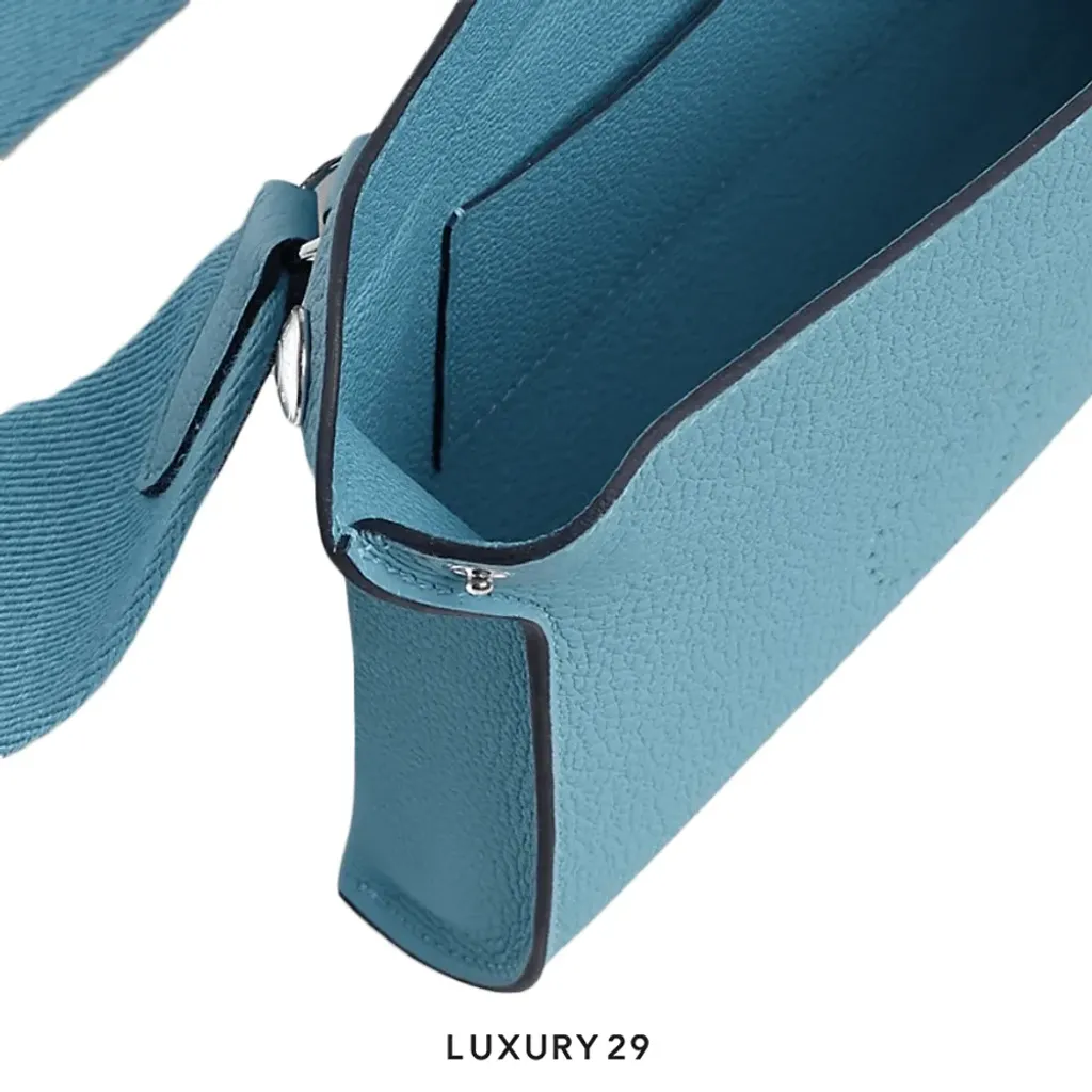 Hermes Videpoches Bag(Small, Blue)
