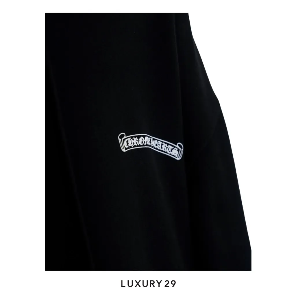 Chrome Hearts Script Hoodie Black(2XL, Black)