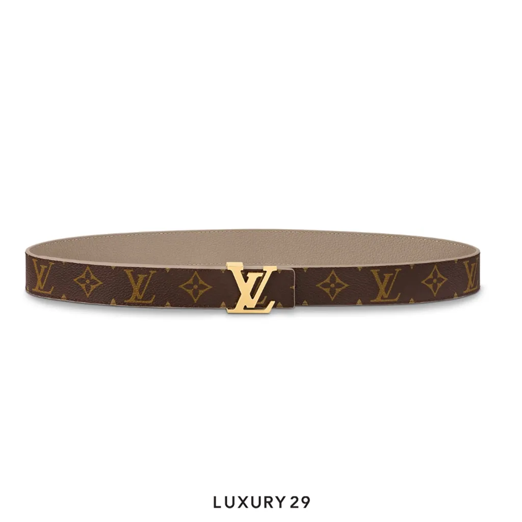 Louis Vuitton LV Initiales 30mm Reversible Belt Biege(30, Neutrals)