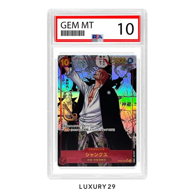 One Piece Shanks OP09-004 ALT ART MANGA PSA10  (JP)