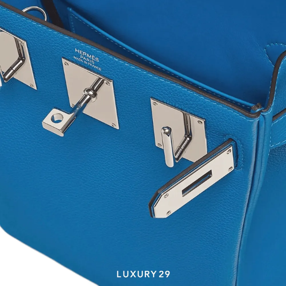 Hermes Hac A Dos PM Backpack Bleu(Small, Blue)
