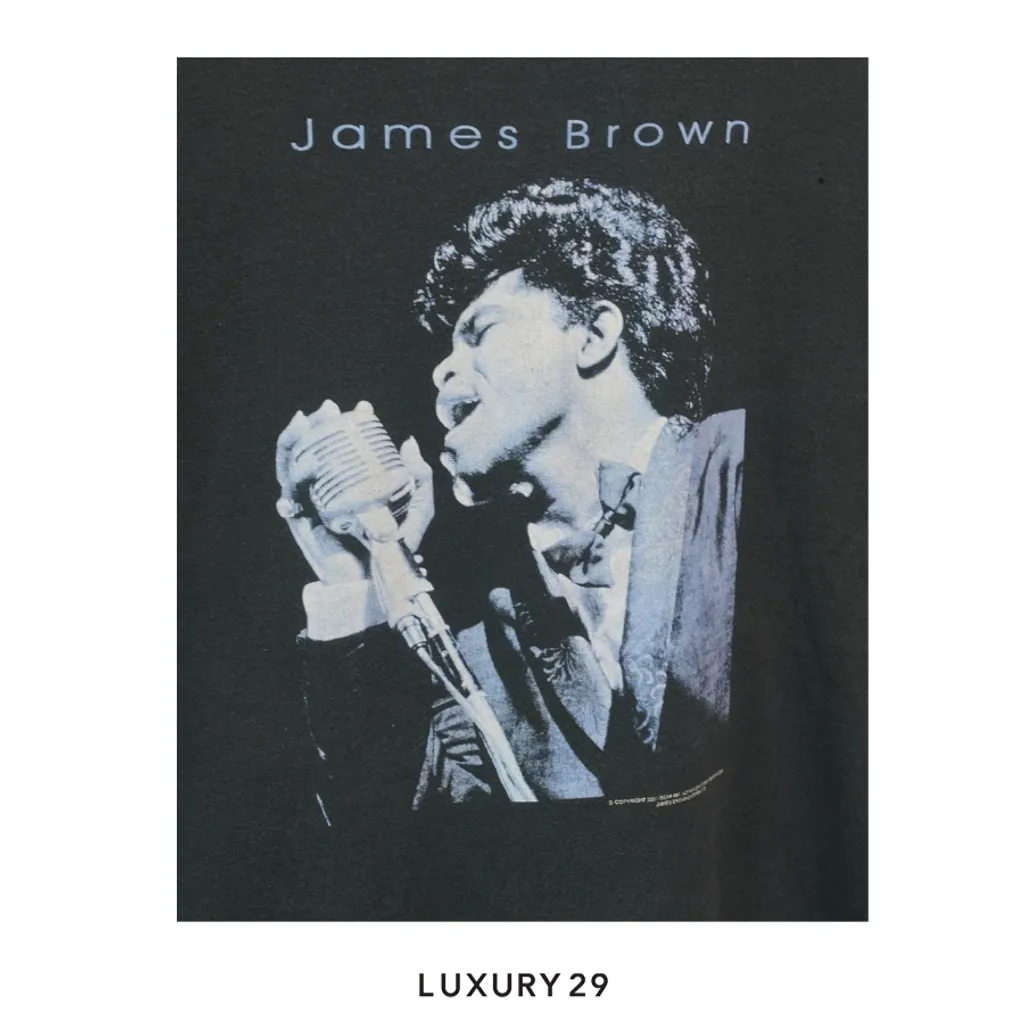 Not Applicable Vintage Jame Brown 2001 T-shirt Black(XL, Black)