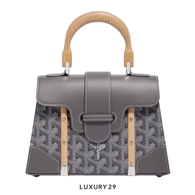 Goyard Saigon Structure Mini Bag Grey
