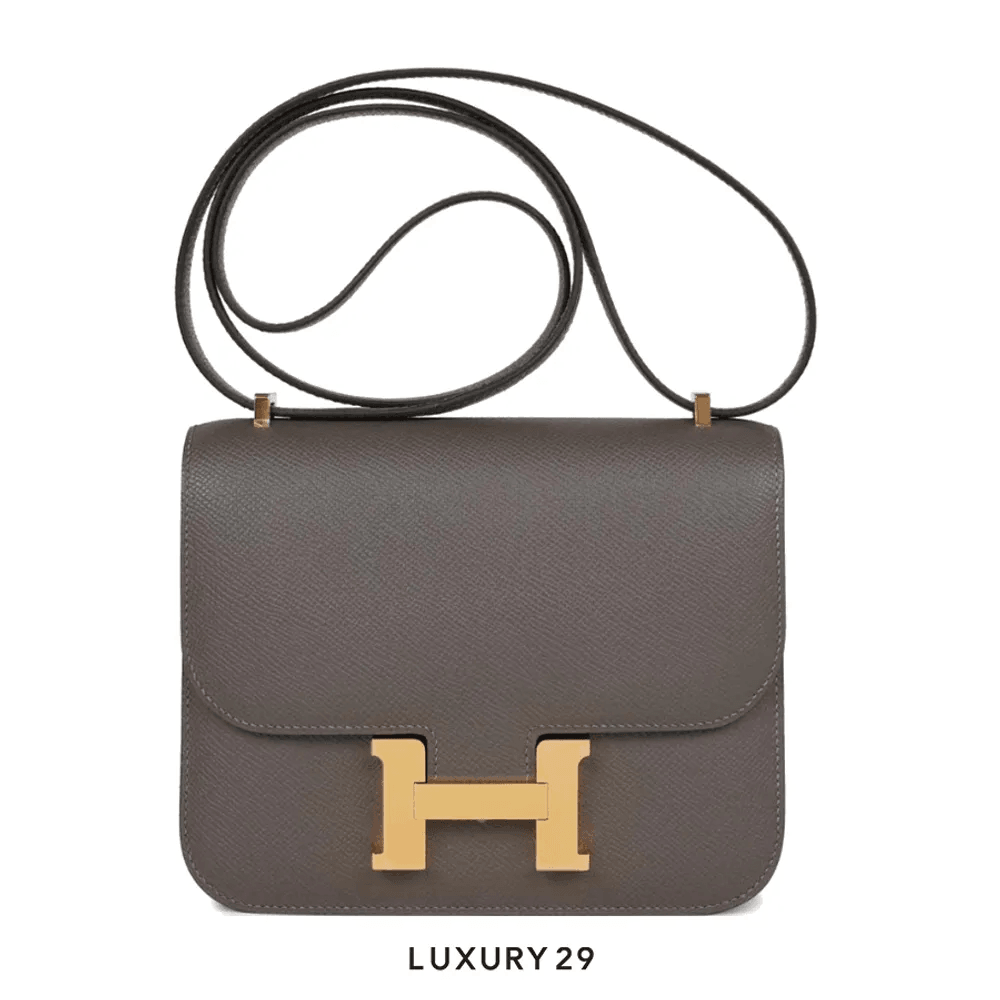 Hermes Constance III Miroir Veau Epsom Gris(Small, Grey)